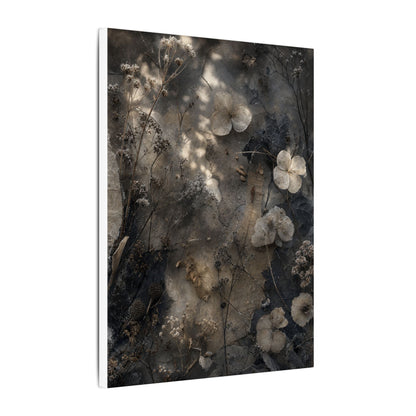 Winter Dried Flowers Texture Canvas Art | Elegant Decor