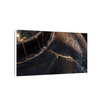 Kintsugi Rust Patina in Golden Hour | Broken Beauty Canvas Art
