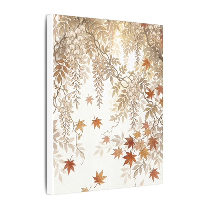 Shibui Wisteria Canvas Art - Japandi Japanese Pattern