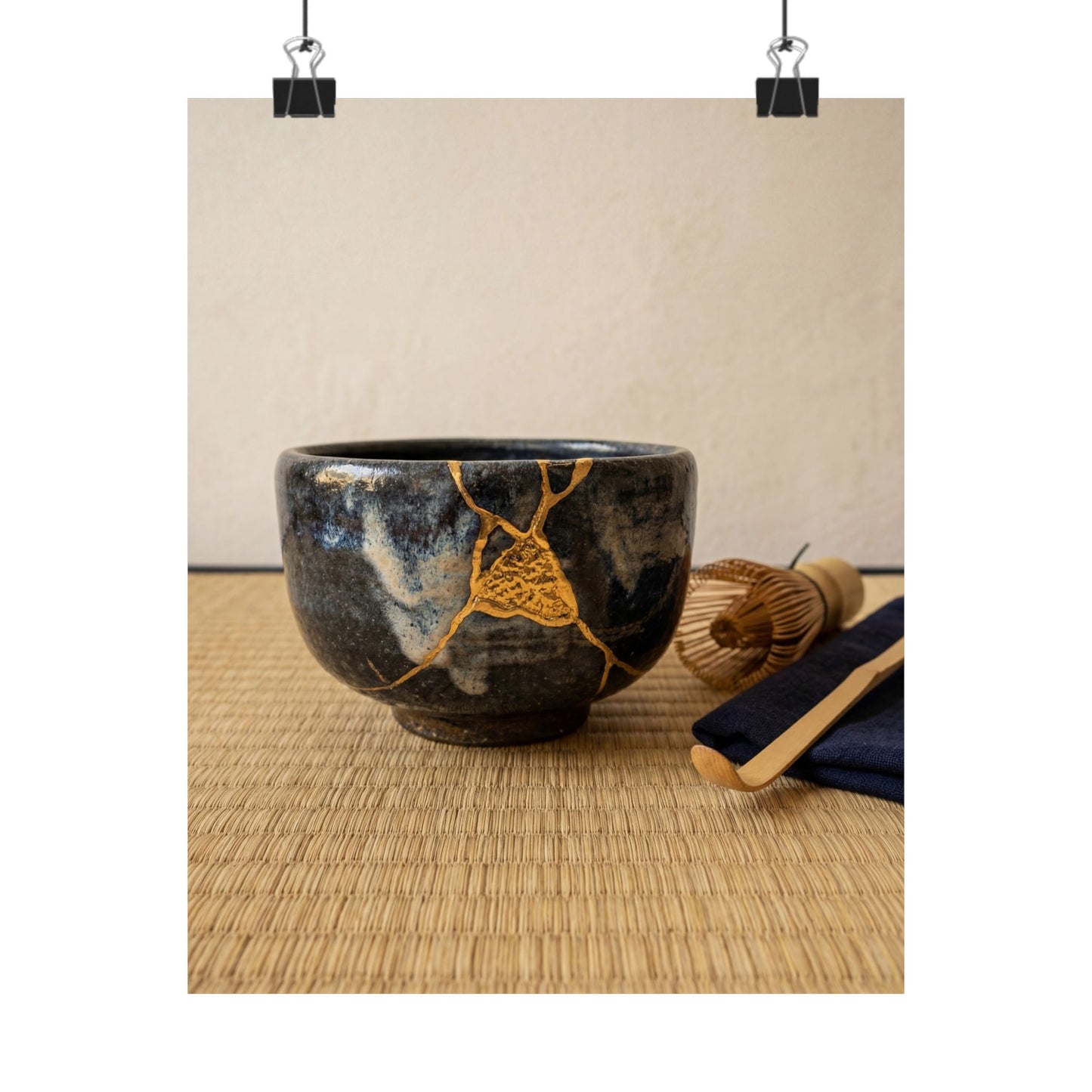 Tea Ceremony Summer Wall Art Print | Kintsugi Beautiful Design Art Print