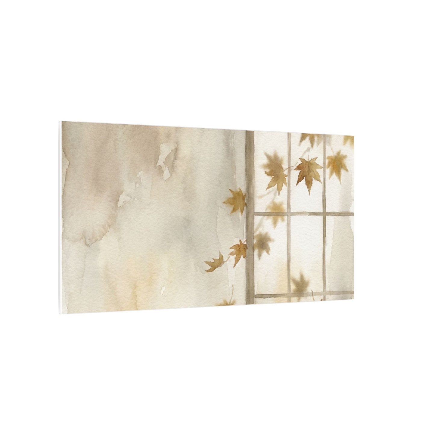 Warm Shoji Screen Canvas Art - Watercolor Japandi