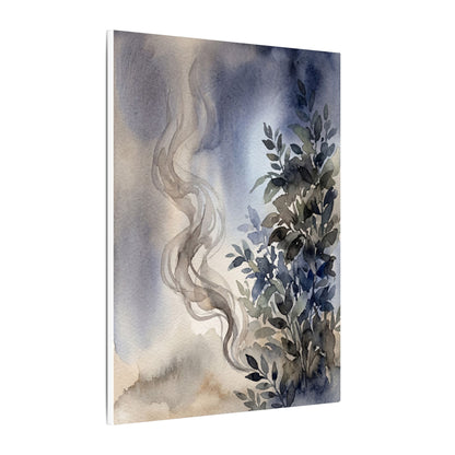 Incense Smoke Summer Canvas Art | Japandi Cozy Design