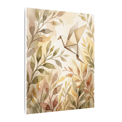 Fukinsei Paper Fold Canvas Art - Japandi Watercolor