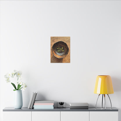 Ceramic Bowl Gold Repair Canvas Art | Resilient Kintsugi Art