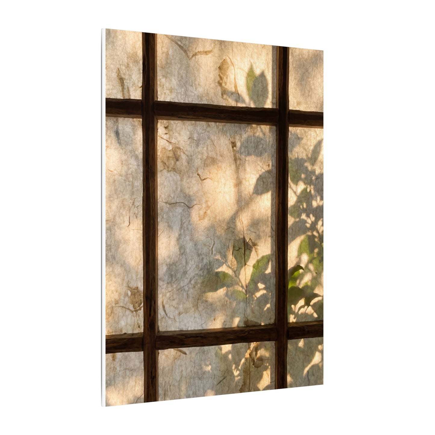 Golden Hour Shoji Screen Canvas Art - Japandi Mono No Aware