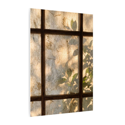 Golden Hour Shoji Screen Canvas Art - Japandi Mono No Aware