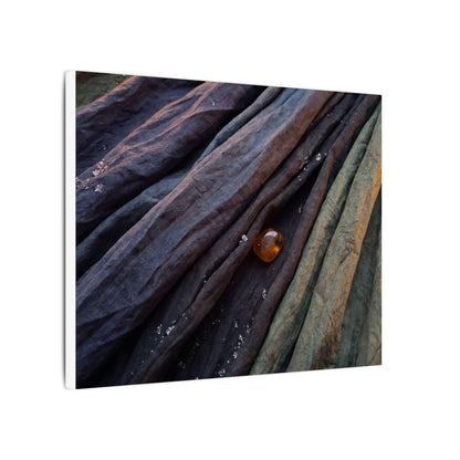 Silk Drape Shadow Zen Canvas Art | Moody Dark Japandi Art