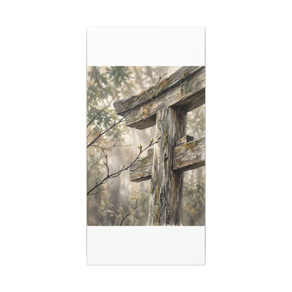 Torii Gate Spring Canvas Art | Japandi Neutral Design