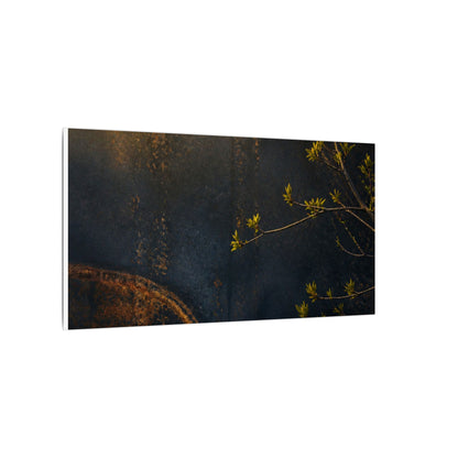 Spring Rust Patina Dark Texture Canvas Art | Moody Decor