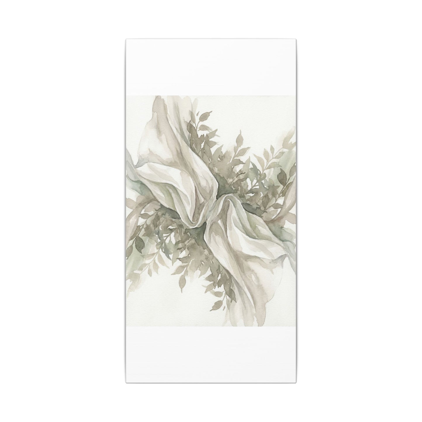 Summer Silk Drape Watercolor Canvas Art | Cozy Decor