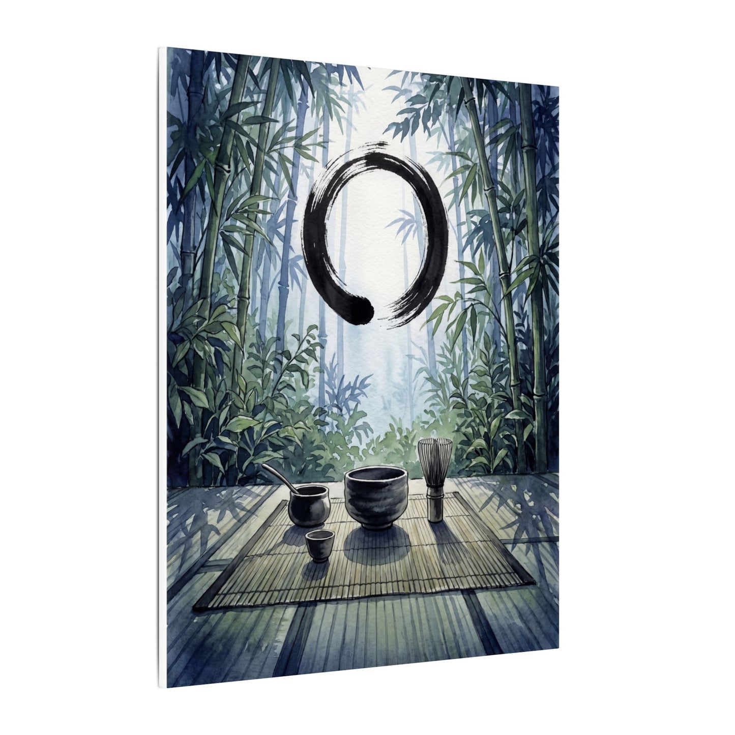 Seijaku Tea Ceremony Canvas Art - Zen Enso