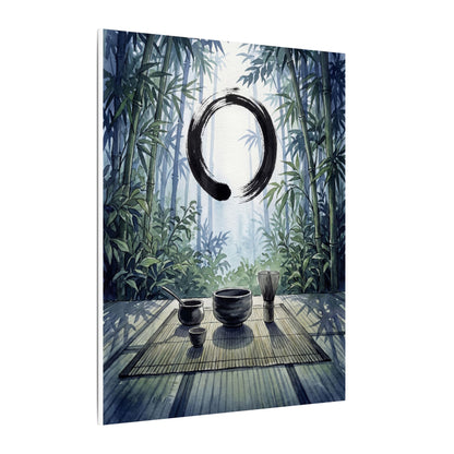 Seijaku Tea Ceremony Canvas Art - Zen Enso