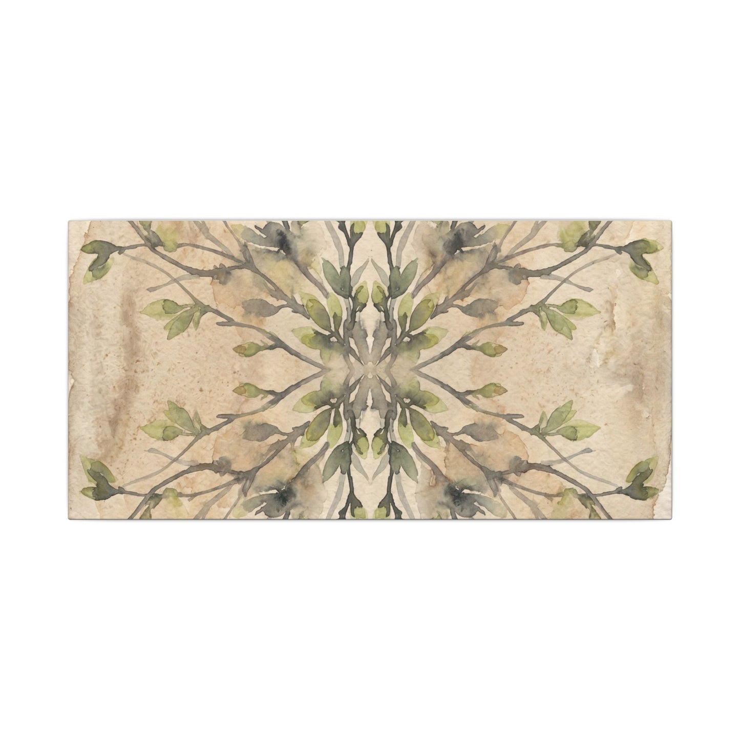Shibui Shadow Play Canvas Art - Japandi Watercolor