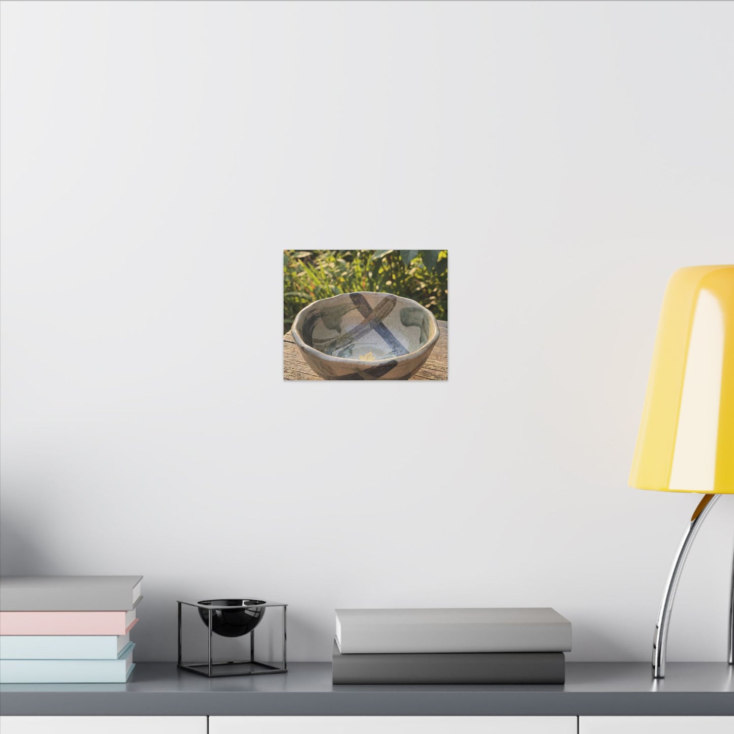 Earthy Ceramic Bowl Canvas Art - Japanese Pattern Japandi