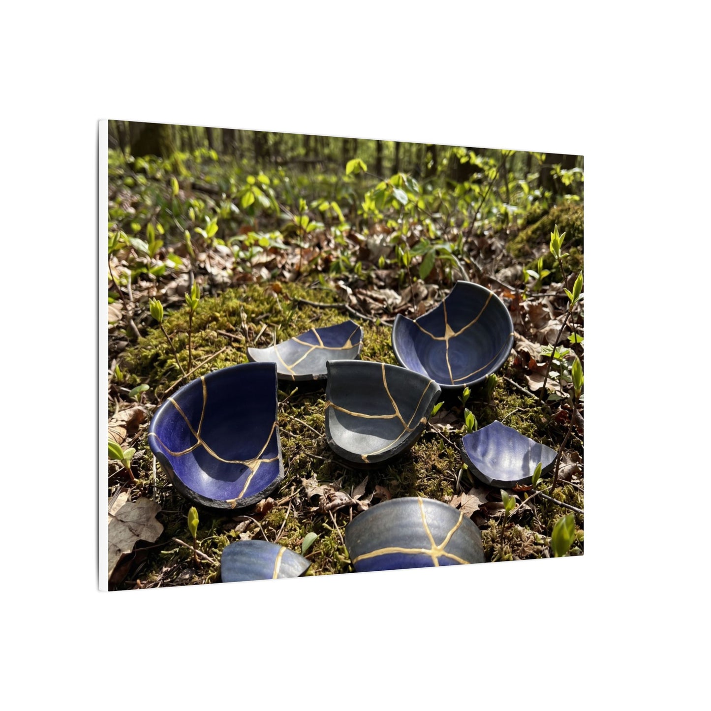 Philosophical Broken Pottery Canvas Art - Broken Beauty Kintsugi