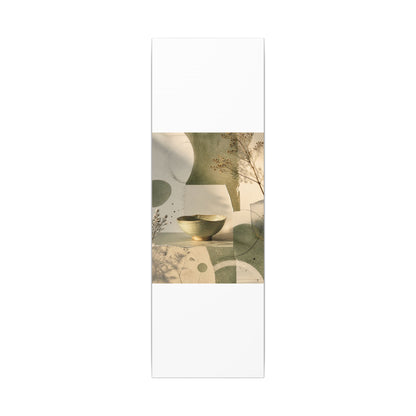 Warm Ceramic Bowl Canvas Art - Minimal Line Japandi