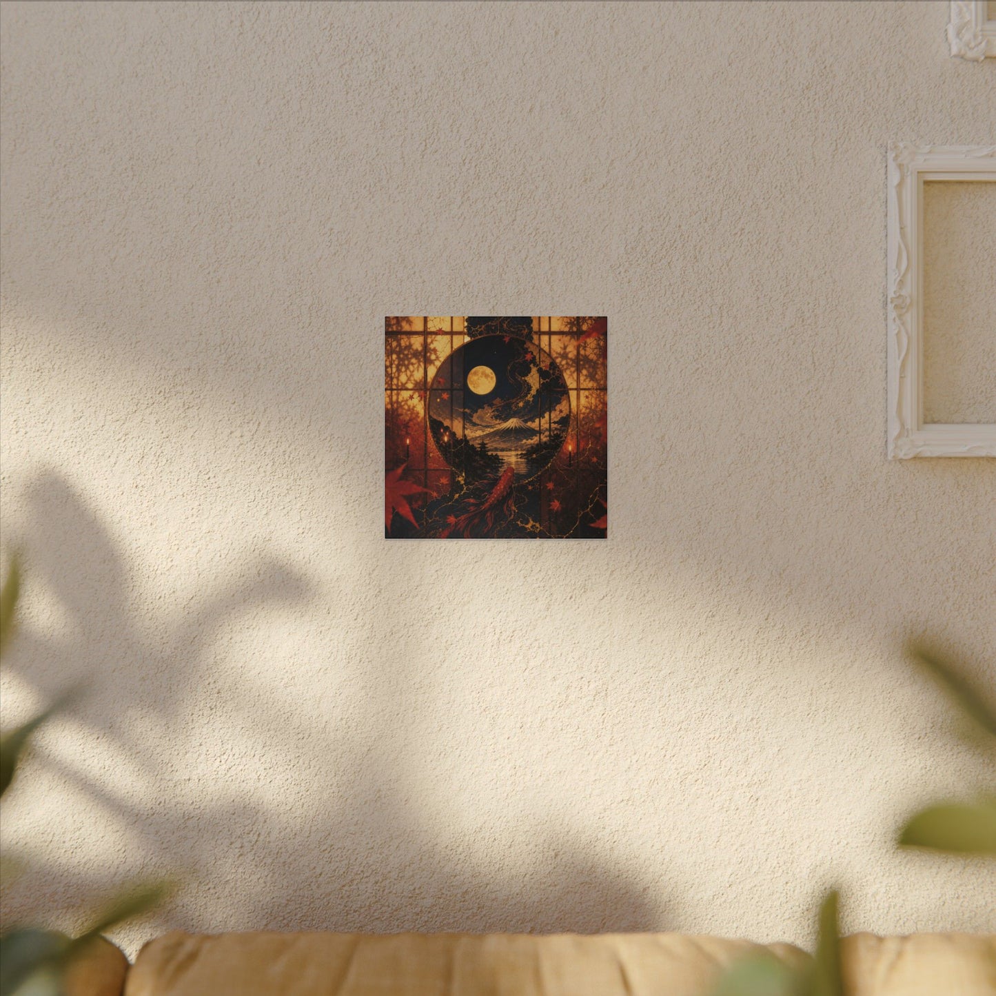 Beautiful Shoji Screen Canvas Art - Gold Vein Kintsugi