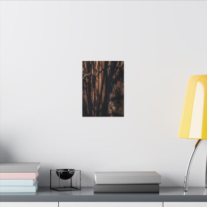 Golden Hour Shadow Play Canvas Art - Dark Japandi Fukinsei