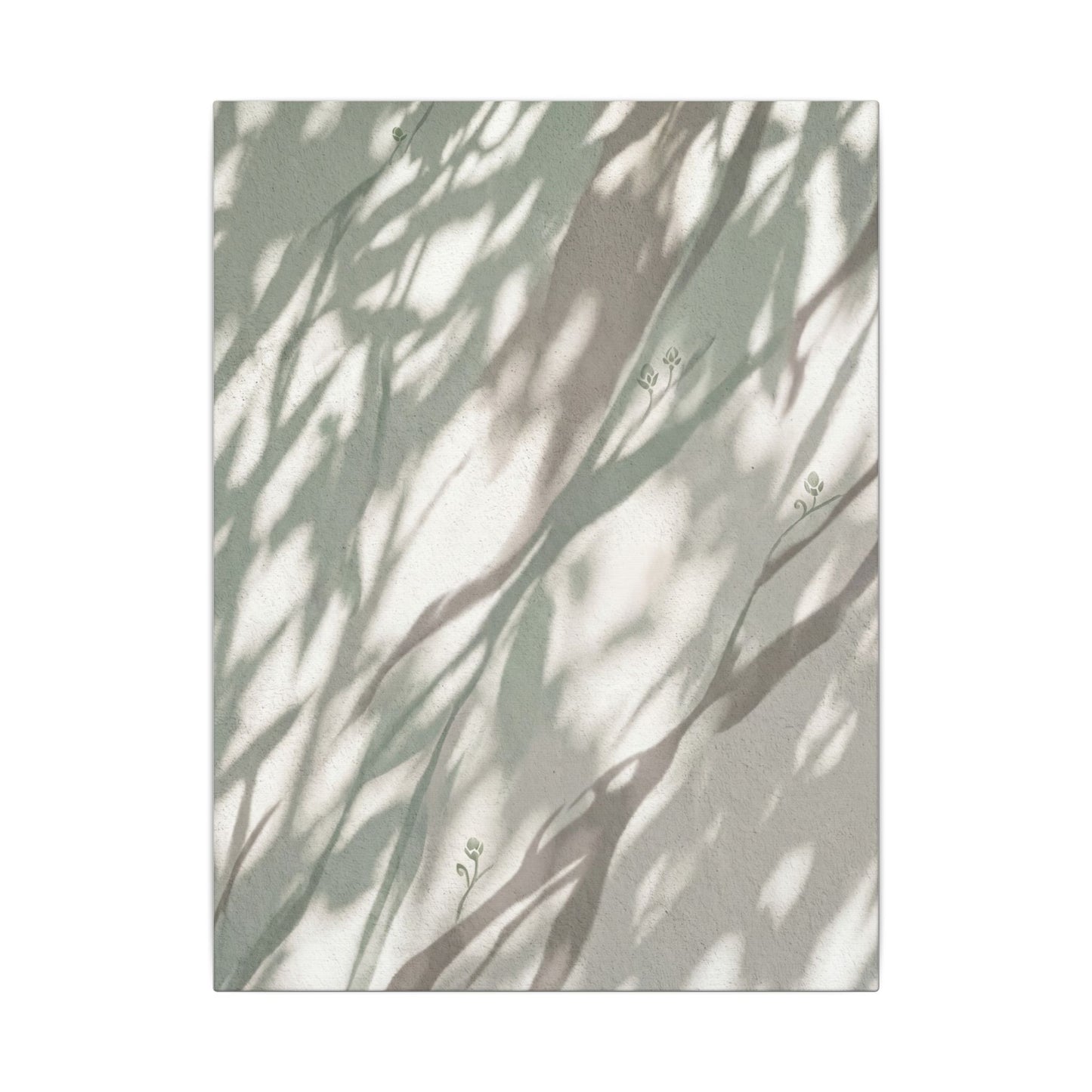 Japandi Shadow Play in Dappled | Japanese Pattern Canvas Art