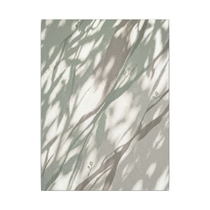 Japandi Shadow Play in Dappled | Japanese Pattern Canvas Art