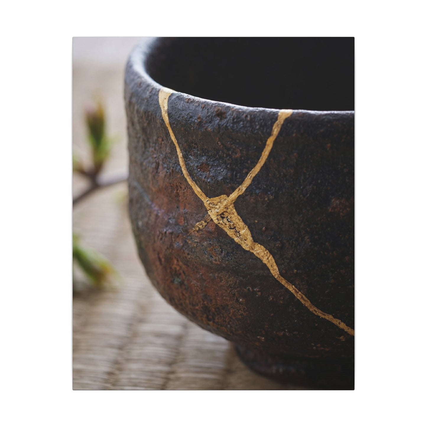 Dawn Tea Ceremony Canvas Art - Kintsugi Mono No Aware