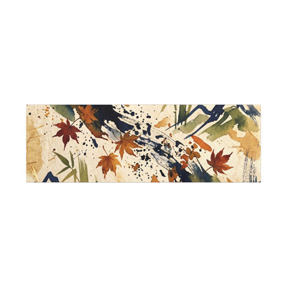 Golden Hour Ink Brushstroke Canvas Art - Zen Shibui