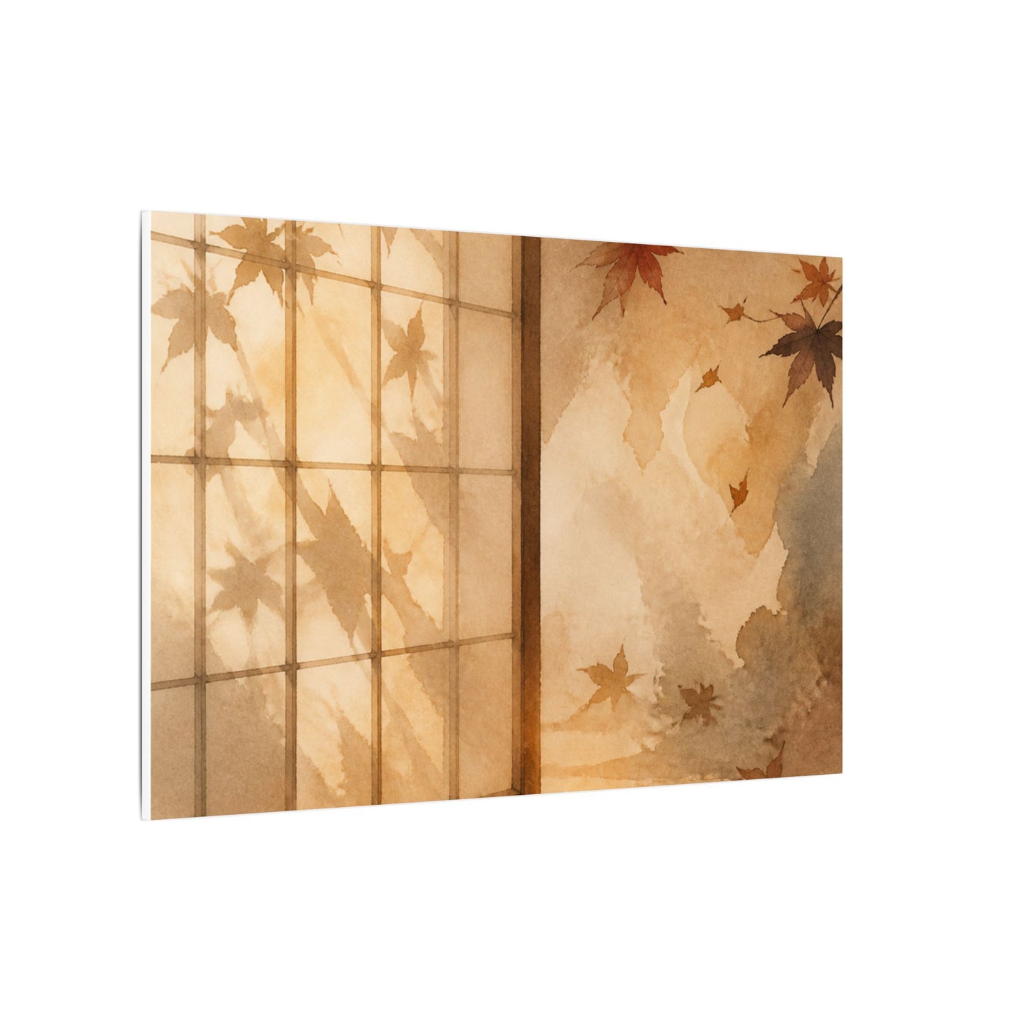 Candlelight Shoji Screen Canvas Art - Japandi Ma