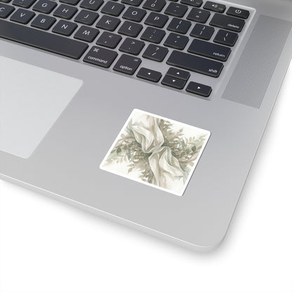 Silk Drape Watercolor Sticker | Cozy Japandi Art
