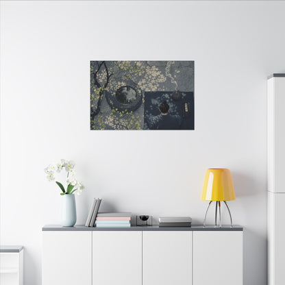 Spring Incense Smoke Ukiyo E Inspired Canvas Art | Tranquil Decor