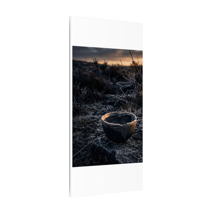 Kanso Ceramic Bowl Canvas Art - Dark Japandi Dark Texture