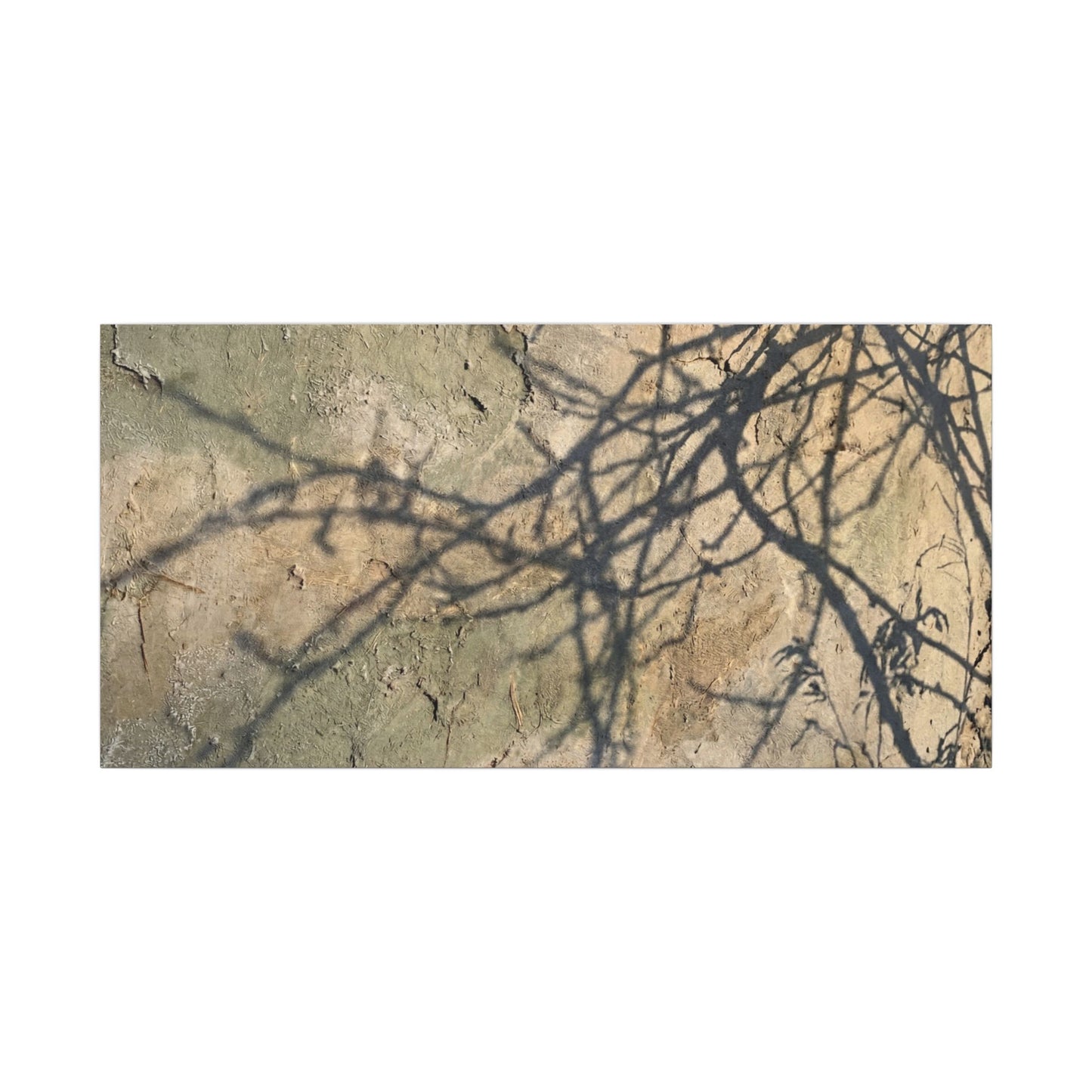 Japandi Shadow Play in Golden Hour | Texture Canvas Art