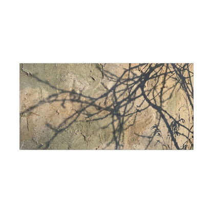 Japandi Shadow Play in Golden Hour | Texture Canvas Art