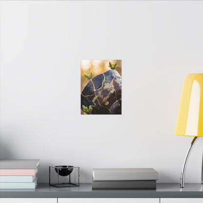 Fukinsei Rust Patina Canvas Art - Kintsugi Gold Repair