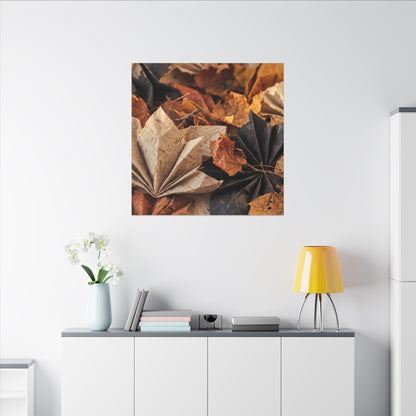 Paper Fold Texture Canvas Art | Elegant Japandi Art