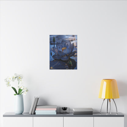 Kintsugi Lotus Flower in Dawn | Broken Beauty Canvas Art