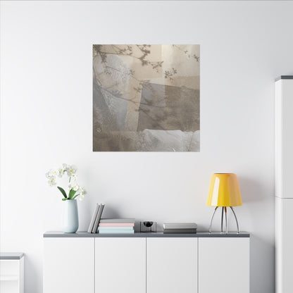 Neutral Shadow Play Canvas Art - Texture Japandi