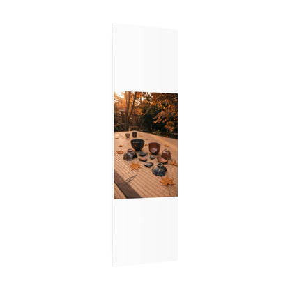 Golden Hour Tea Ceremony Canvas Art - Kintsugi Shibui