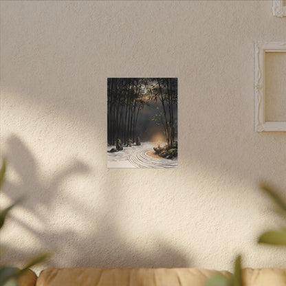 Tranquil Bamboo Grove Canvas Art - Karesansui Zen