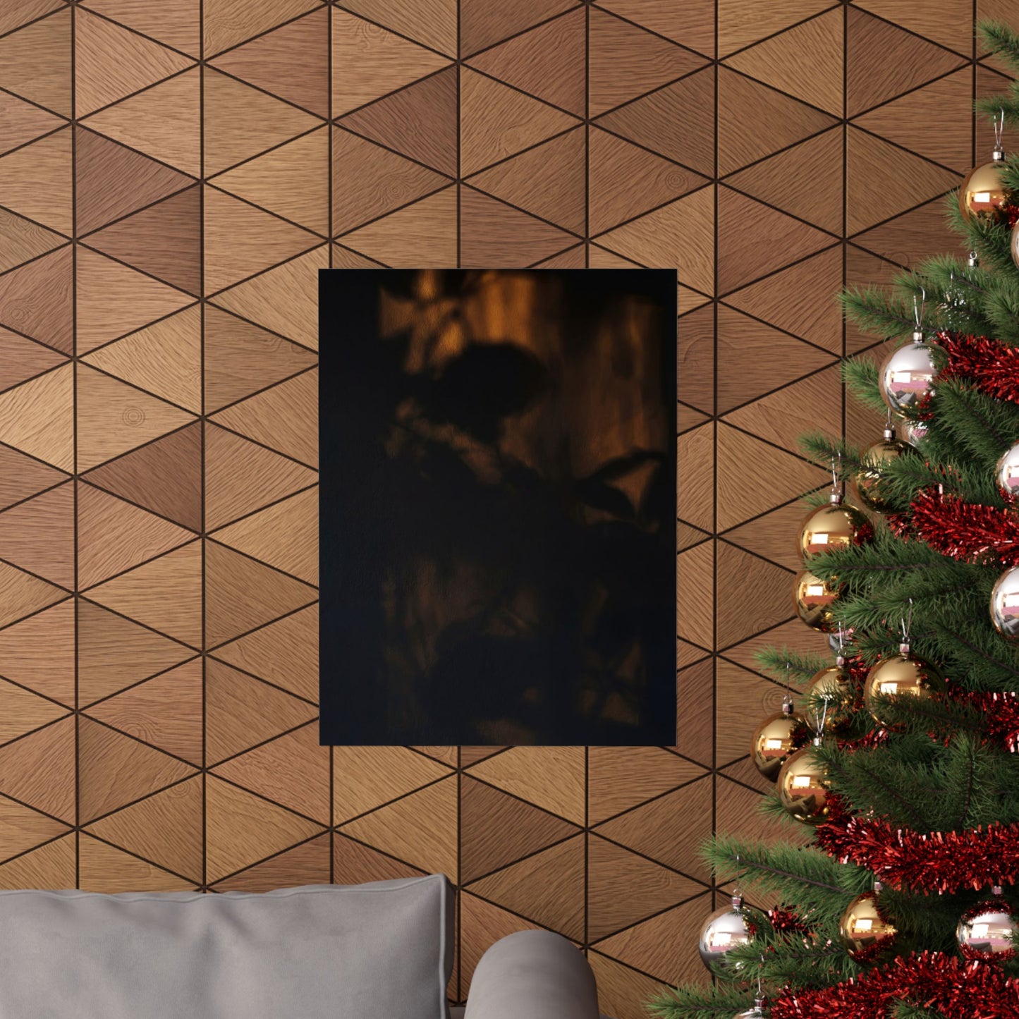 Shadow Play Summer Wall Art Print | Dark Japandi Atmospheric Design