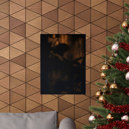 Shadow Play Summer Wall Art Print | Dark Japandi Atmospheric Design