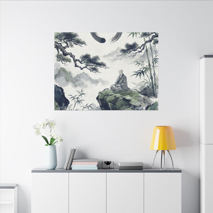 Zen Sumi-e Canvas Art