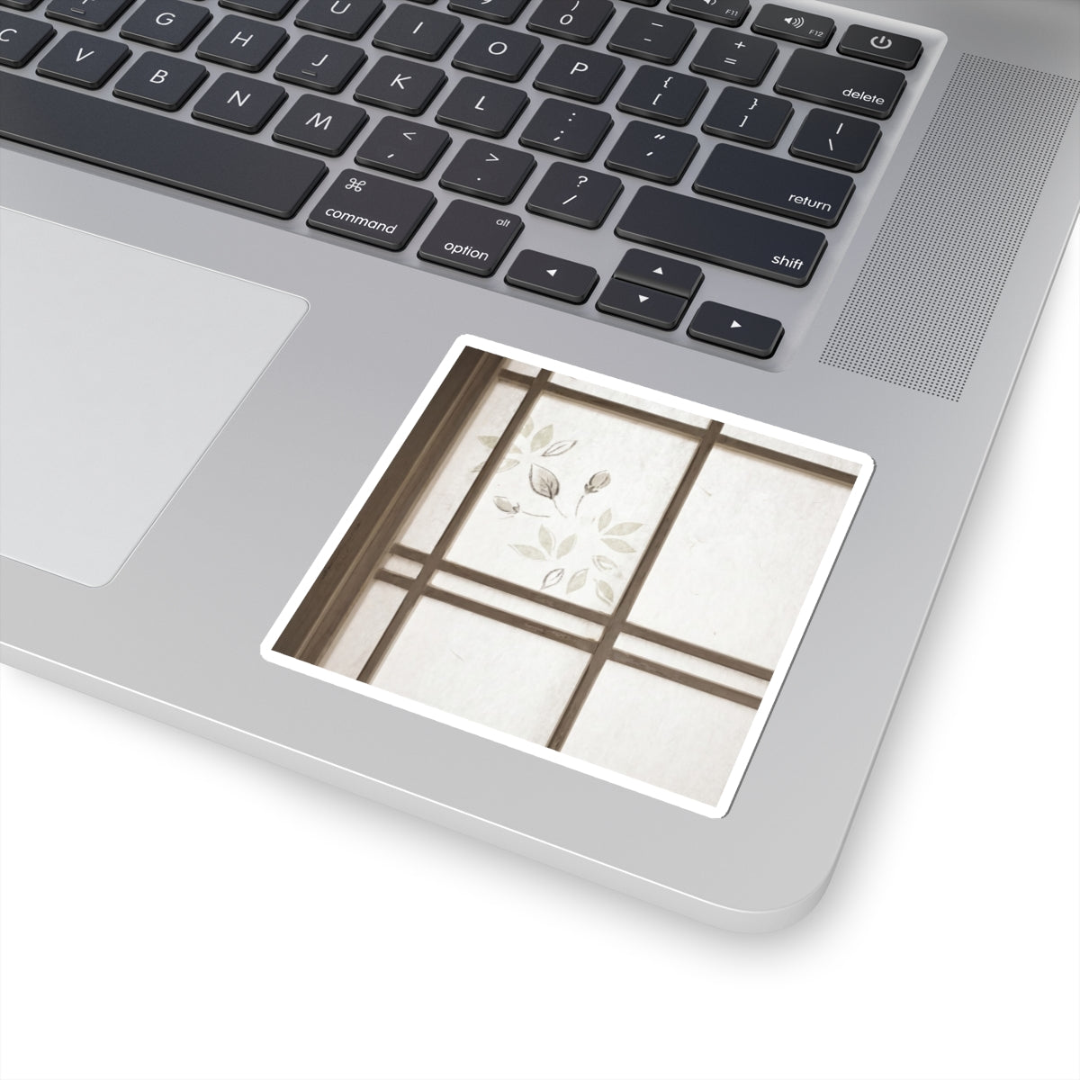 Shoji Screen Japanese Pattern Sticker | Earthy Japandi Art