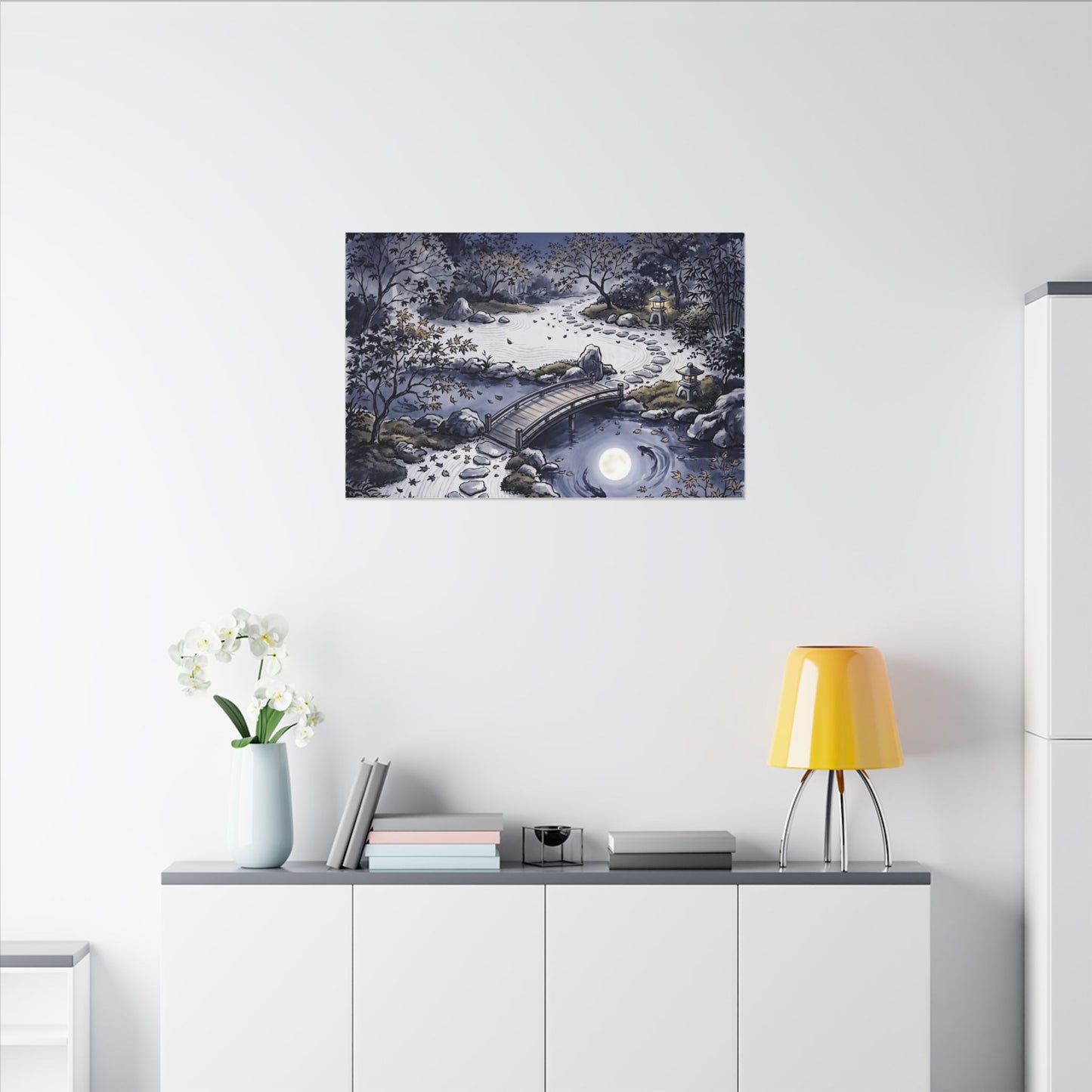 Torii Gate Enso Canvas Art | Contemplative Zen Art
