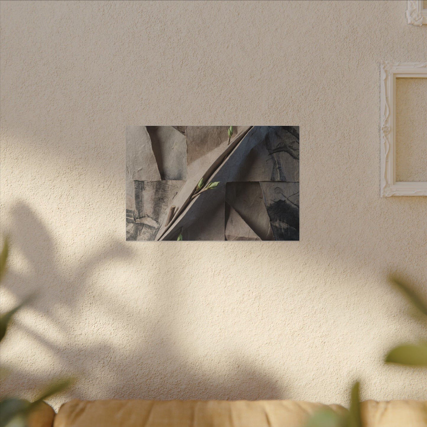 Paper Fold Canvas Art | Spring Japandi Japanese Pattern Art