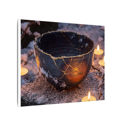 Ceramic Bowl Gold Repair Canvas Art | Beautiful Kintsugi Art