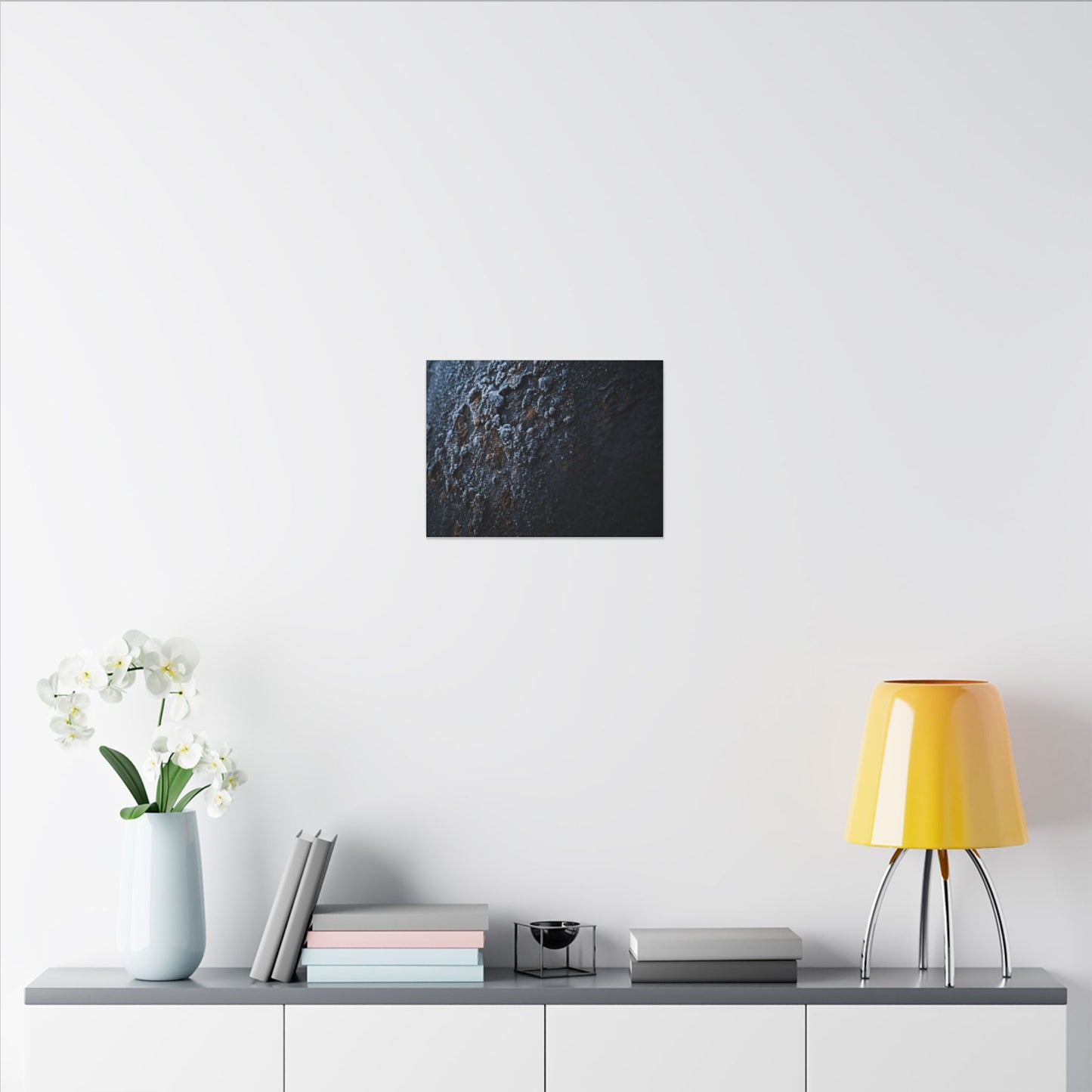 Rust Patina Canvas Art | Winter Dark Japandi Shadow Zen Art