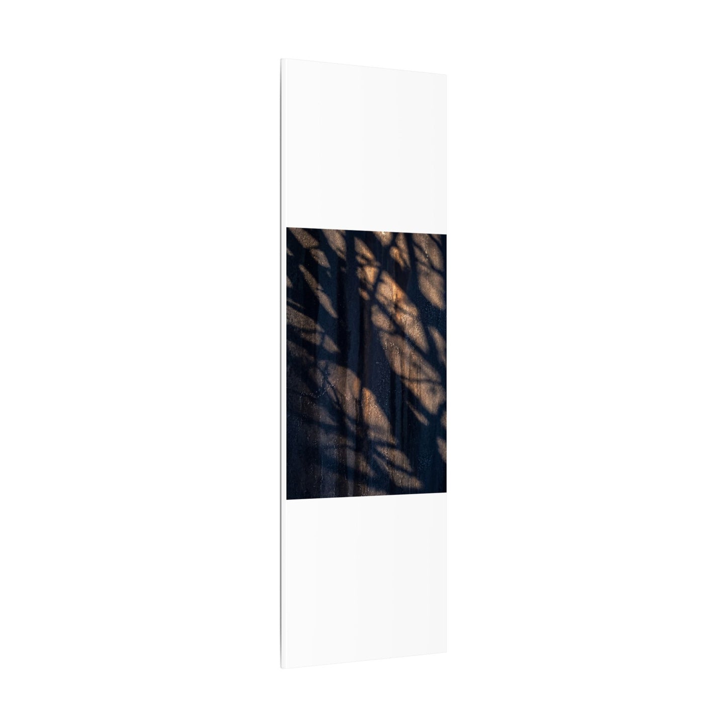 Dark Japandi Shadow Play in Golden Hour | Shadow Zen Canvas Art
