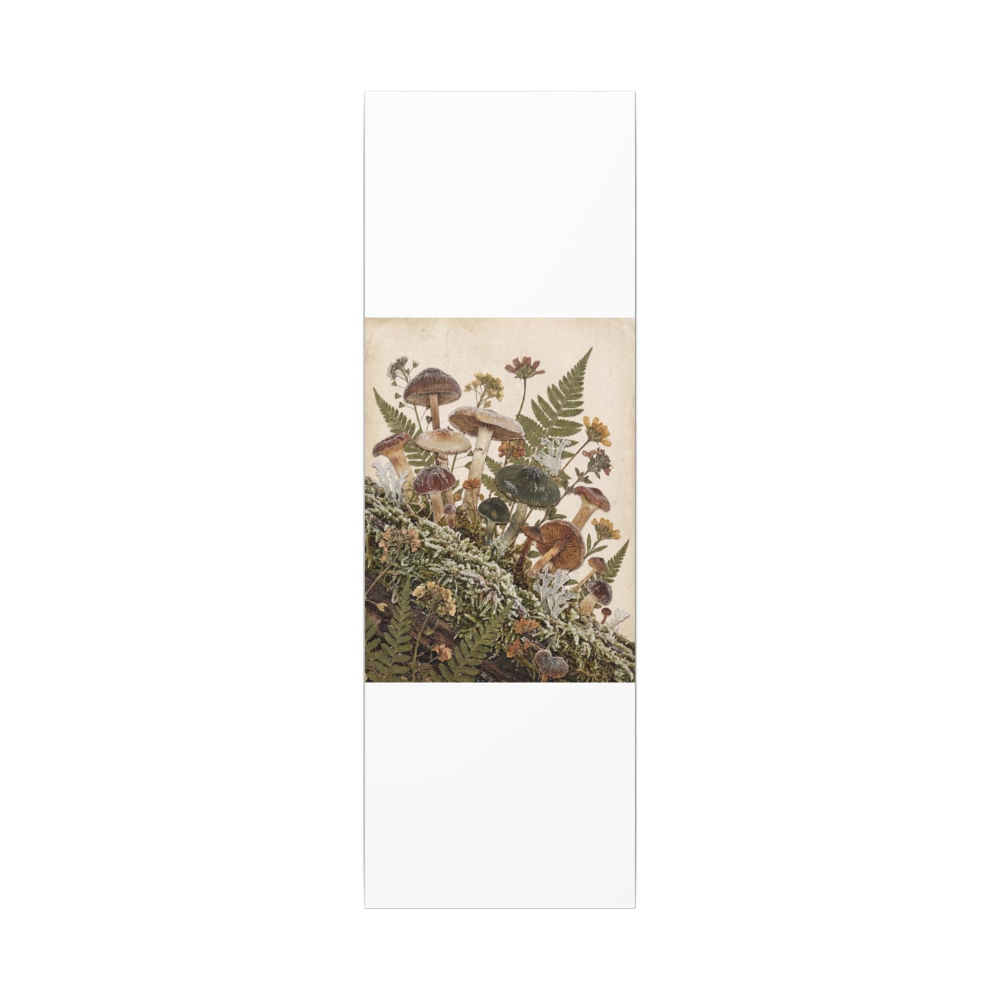 Winter Wild Mushrooms Herbarium Canvas Art | Enchanting Decor