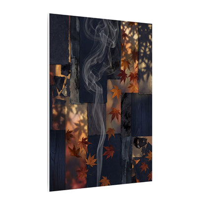 Autumn Incense Smoke Dark Texture Canvas Art | Sophisticated Decor
