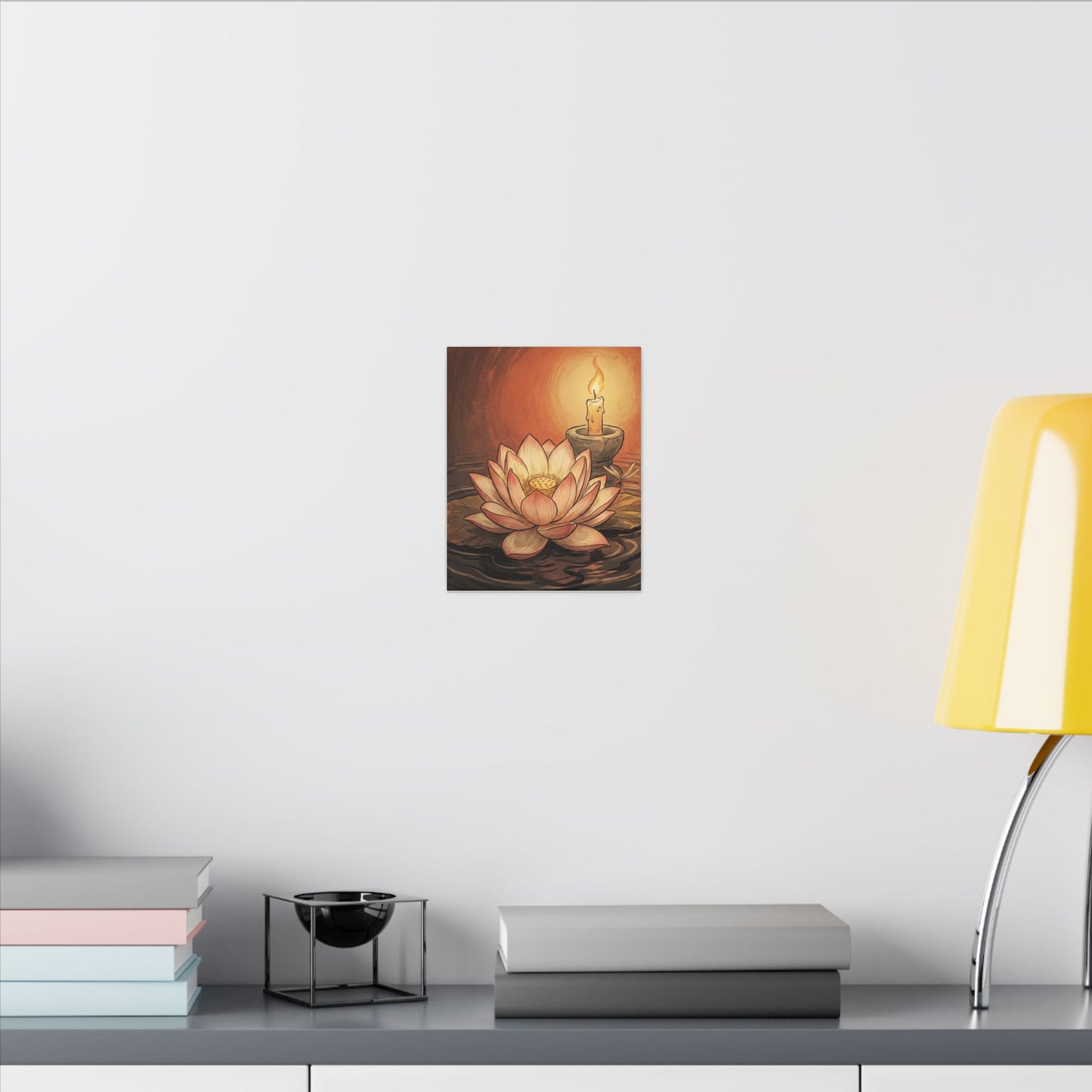 Fukinsei Dried Flowers Canvas Art - Japandi Texture